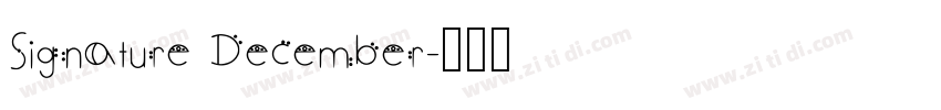 Signature December字体转换